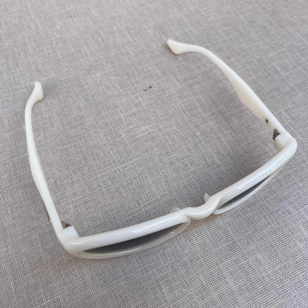 White Oval Sunglasses