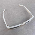 White Oval Sunglasses