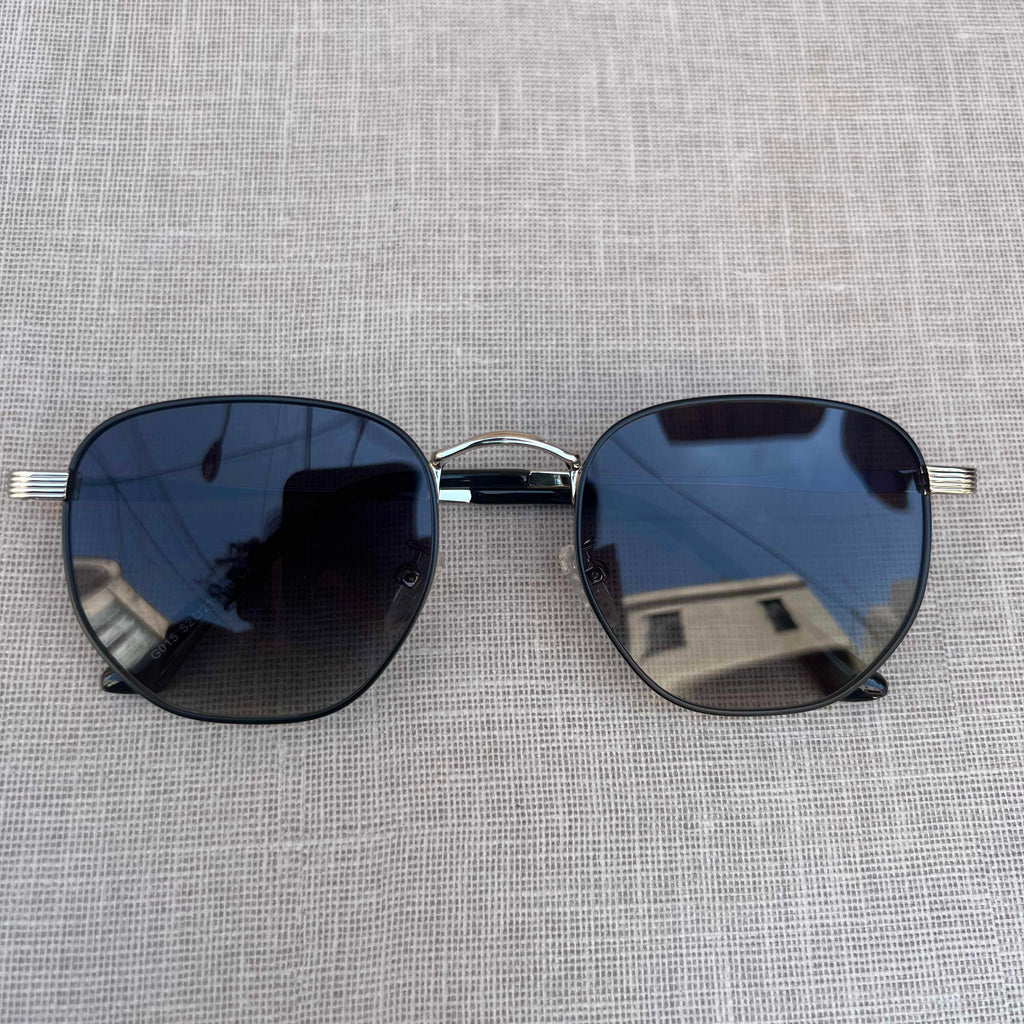 Black Metal Sunglasses