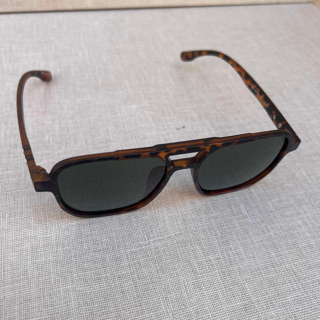 Tortoise Shell Aviator Sunglasses