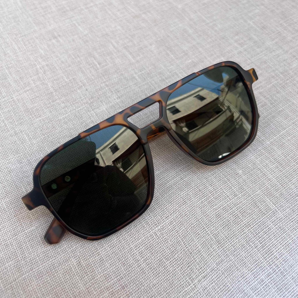 Tortoise Shell Aviator Sunglasses