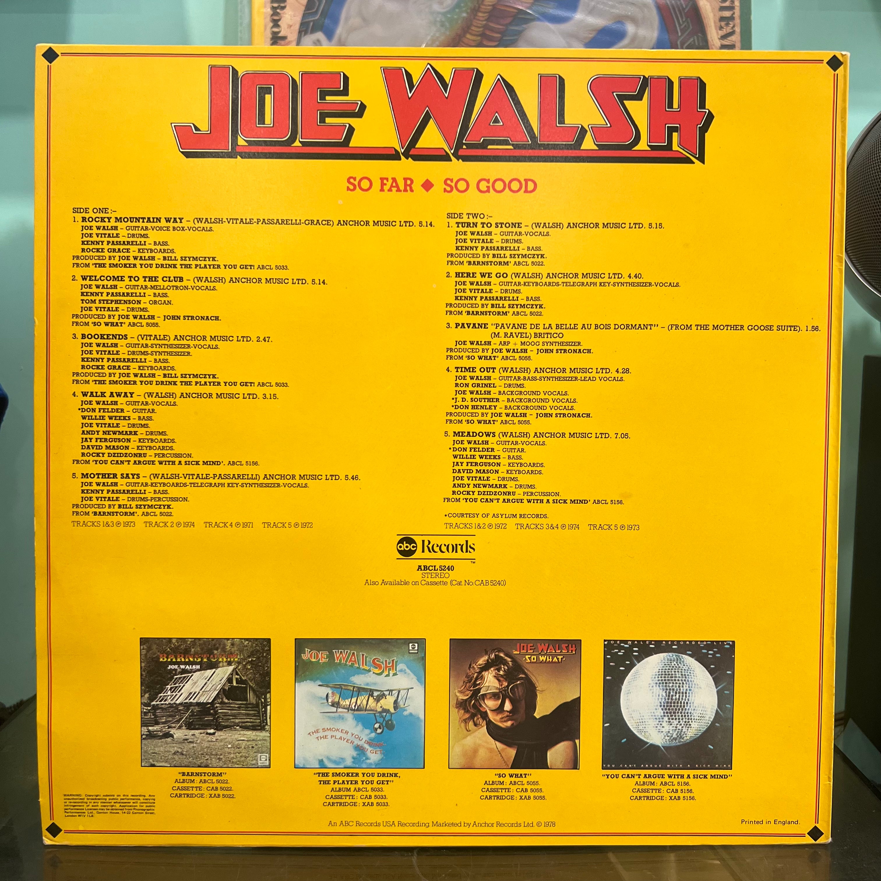 Joe Walsh - So Far So Good