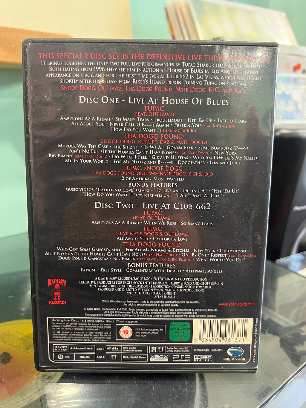 Tupac - The Complete Live Performances DVD