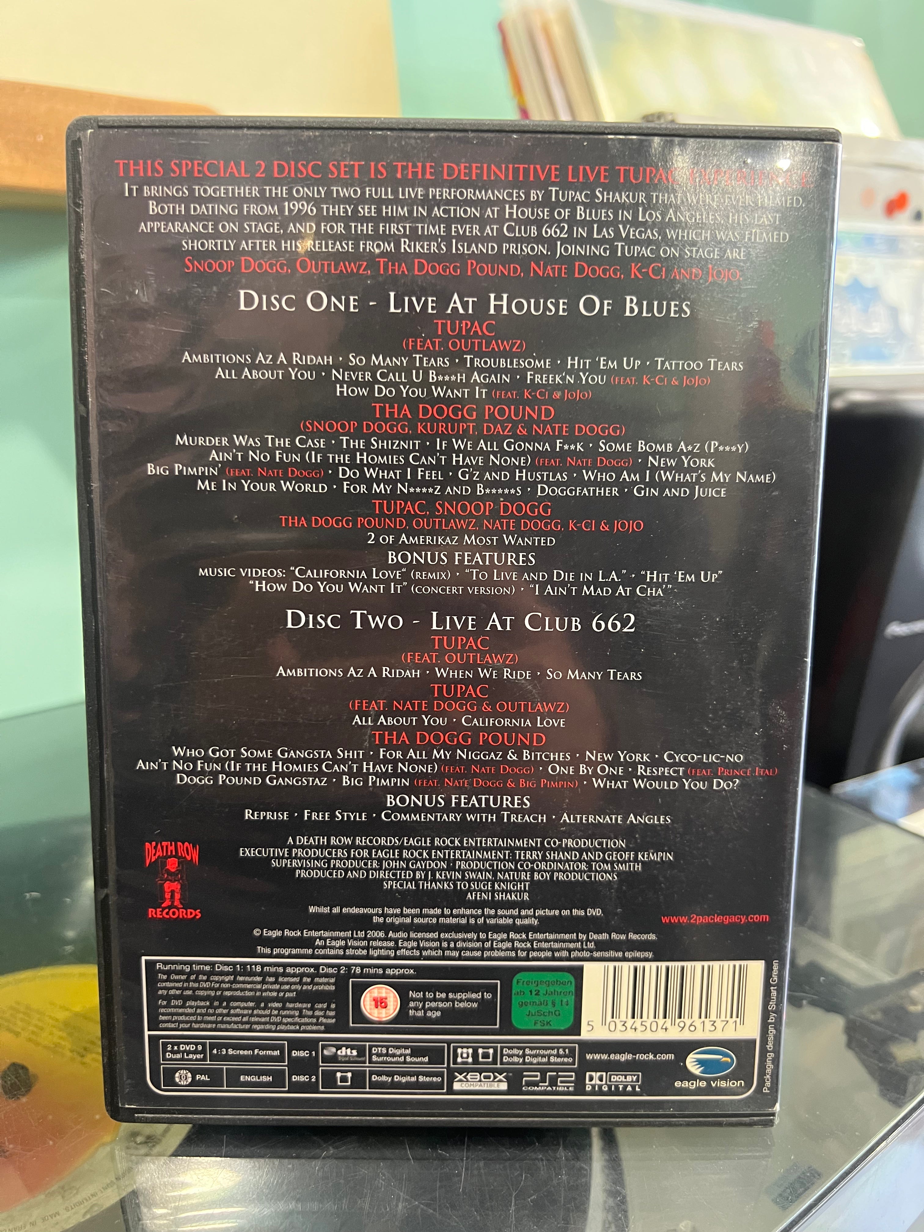 Tupac - The Complete Live Performances DVD