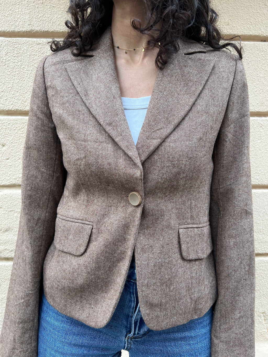 Classic Light Brown Blazer