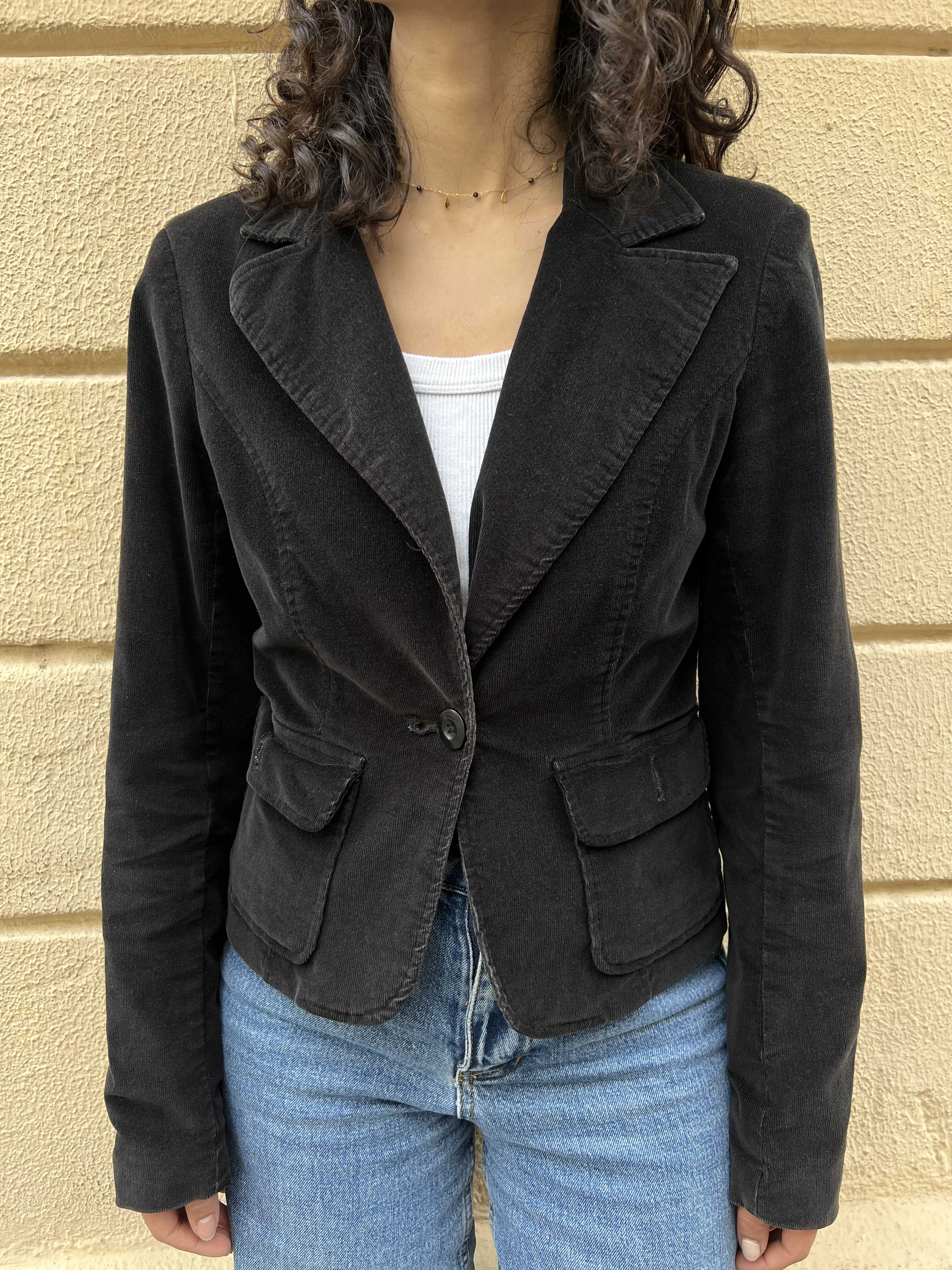 Black Corduroy Blazer