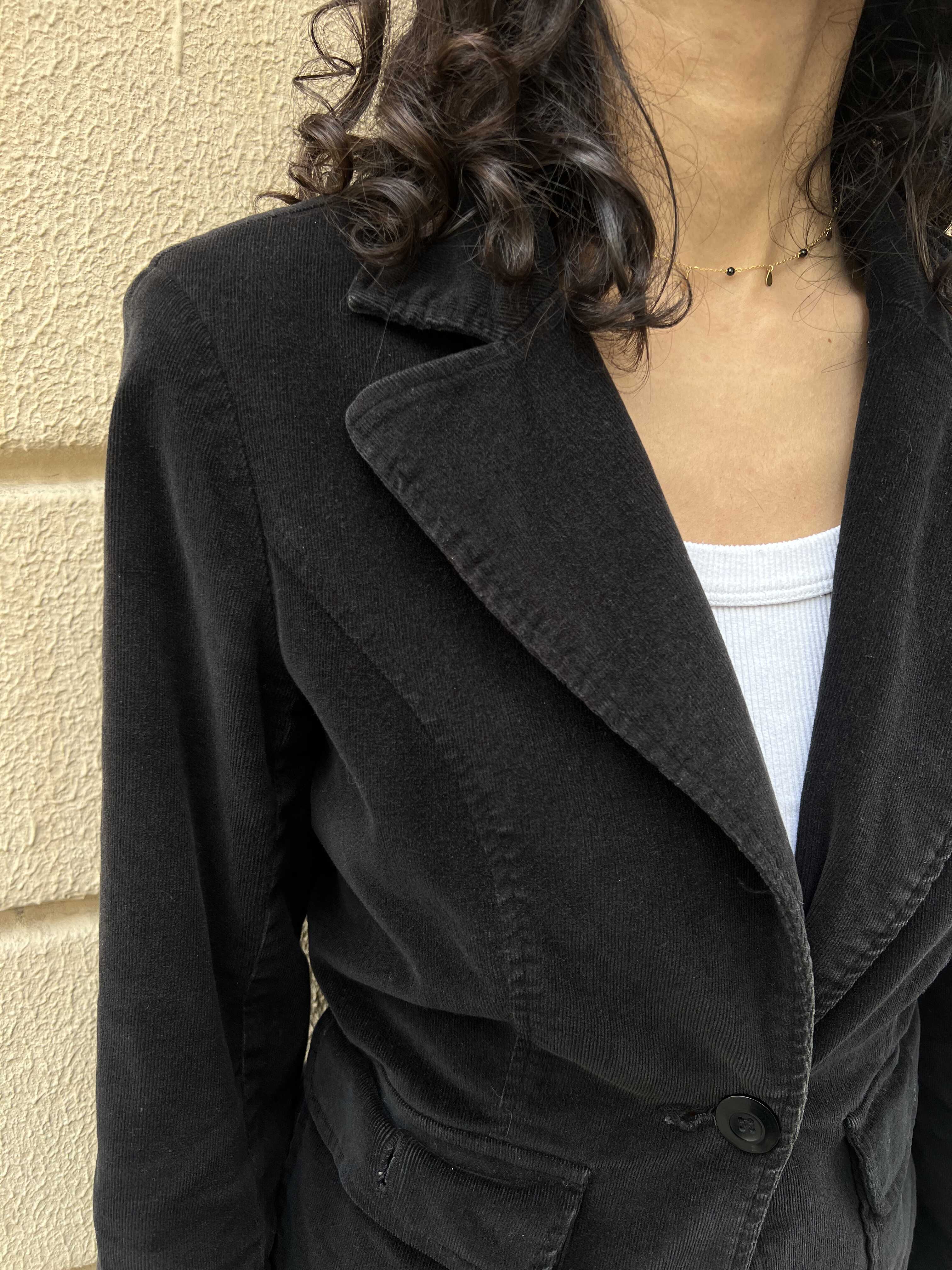 Black Corduroy Blazer