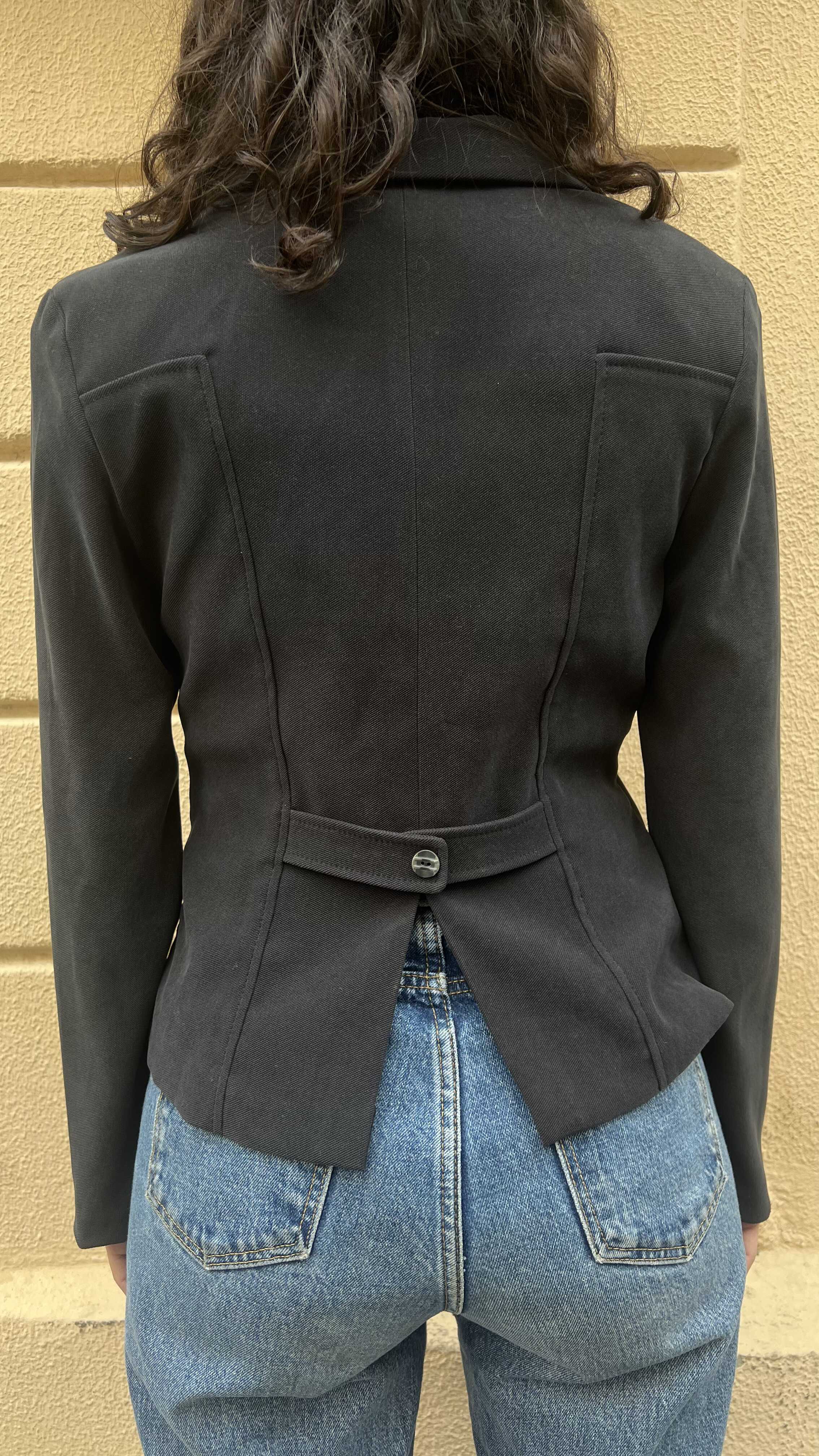 Black Zip-Front Jacket