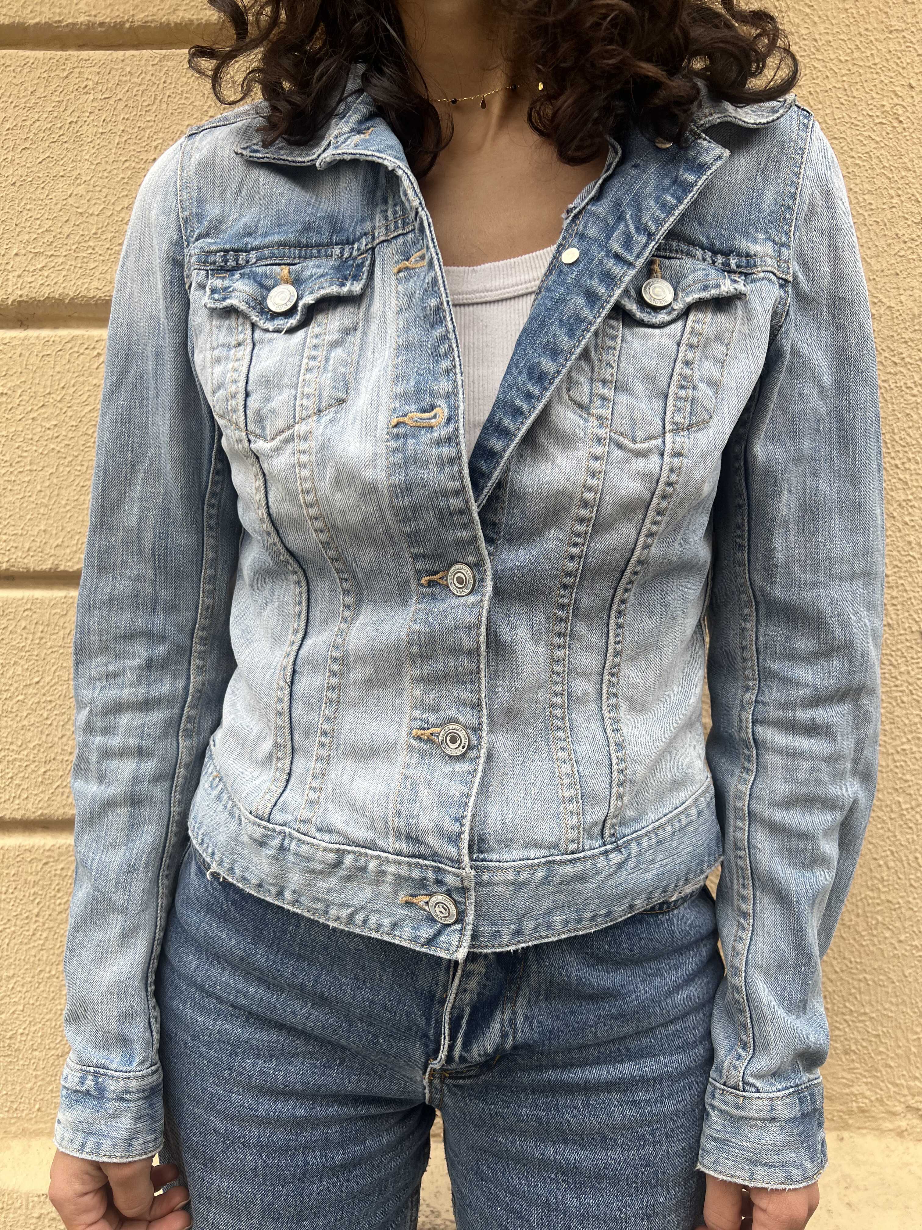 Light Blue Washed Denim Jacket