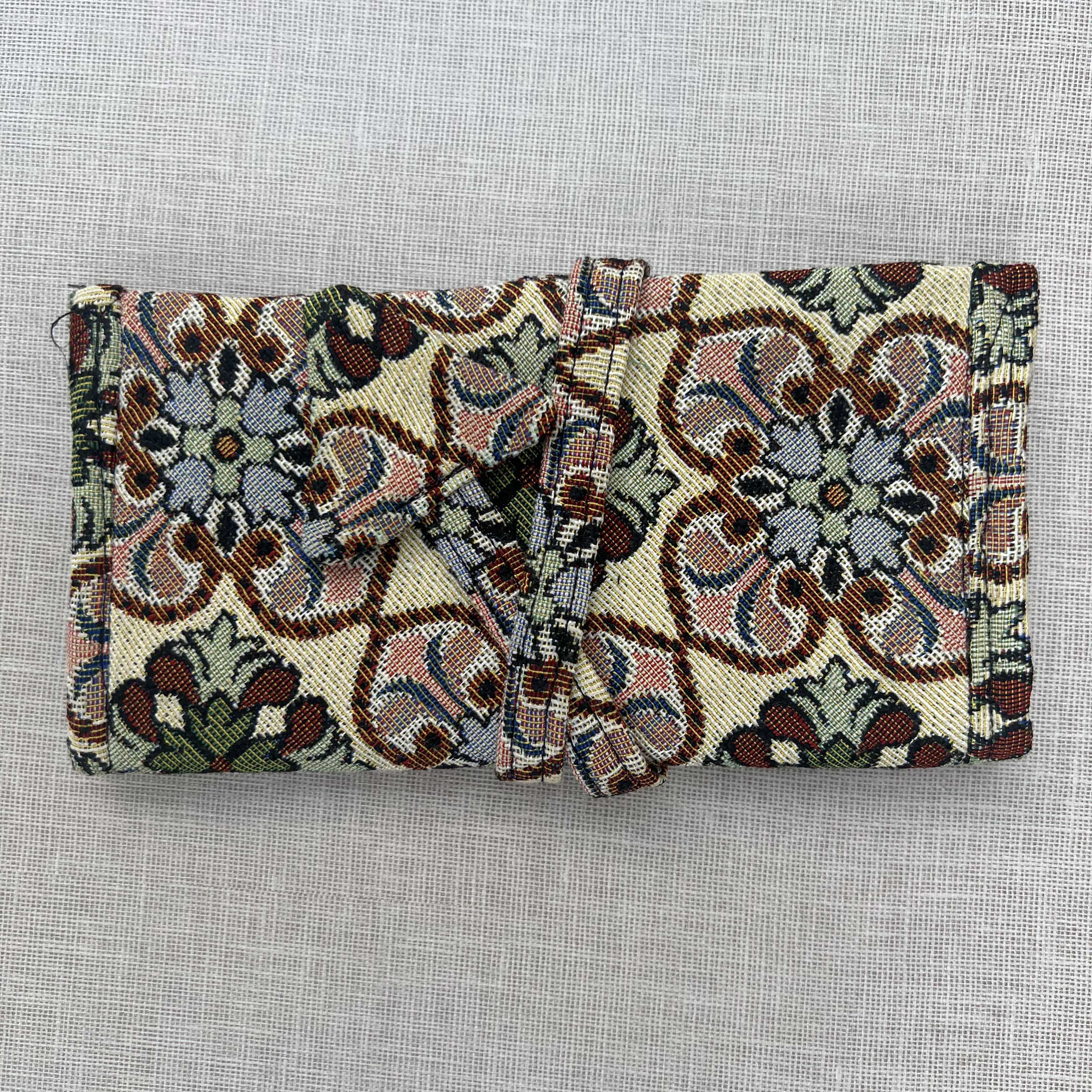 Earth Tones Floral Tapestry Tobacco Pouch