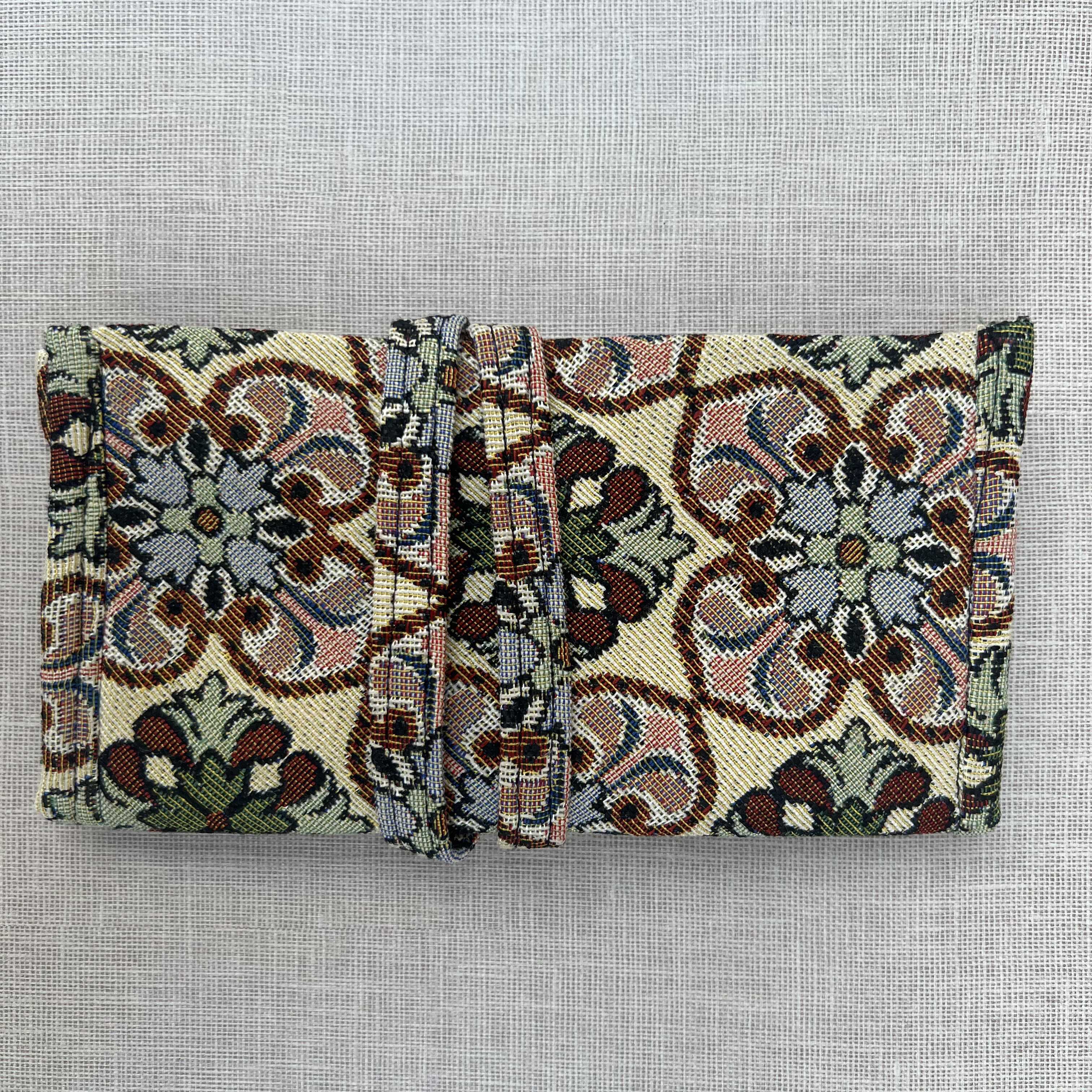 Earth Tones Floral Tapestry Tobacco Pouch
