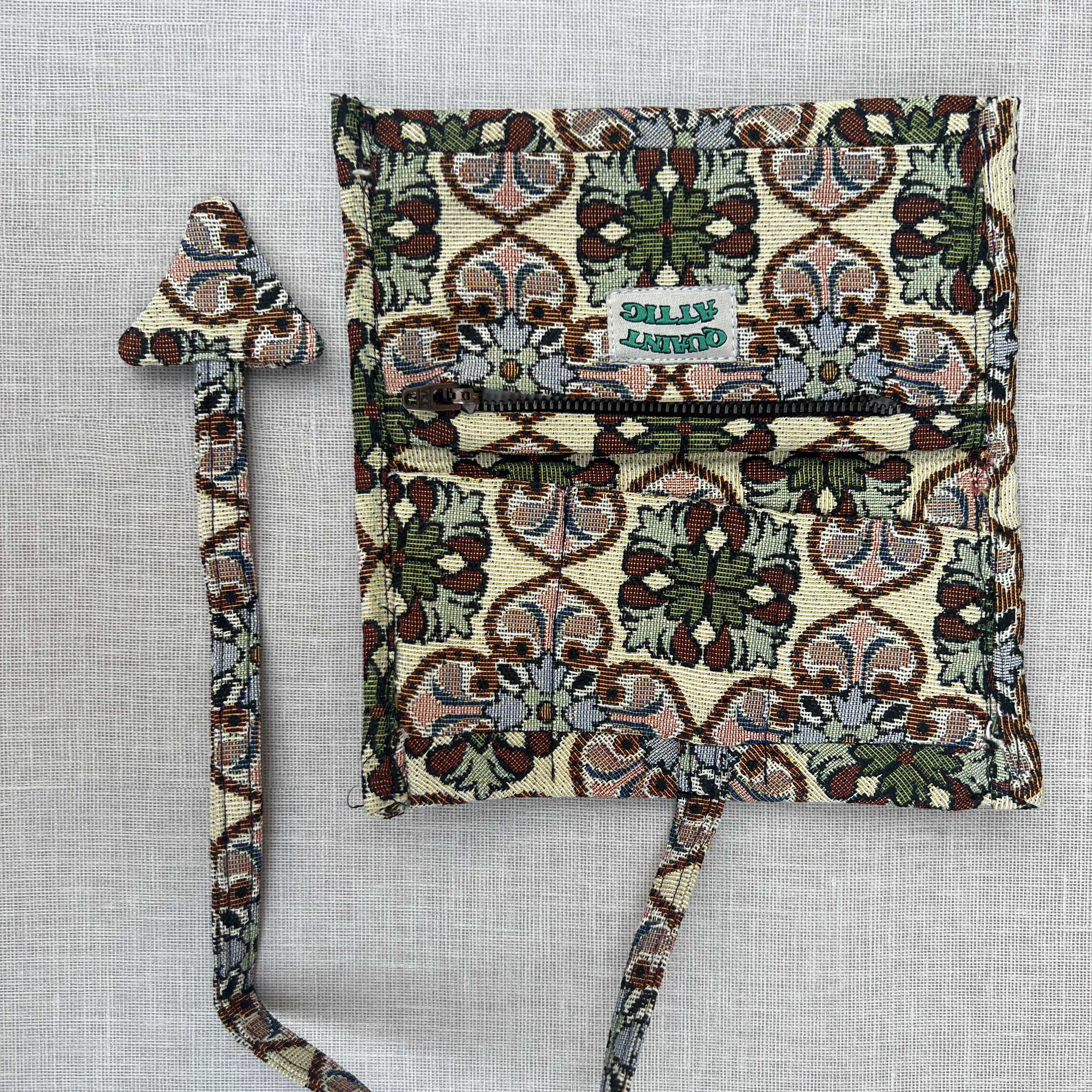 Earth Tones Floral Tapestry Tobacco Pouch