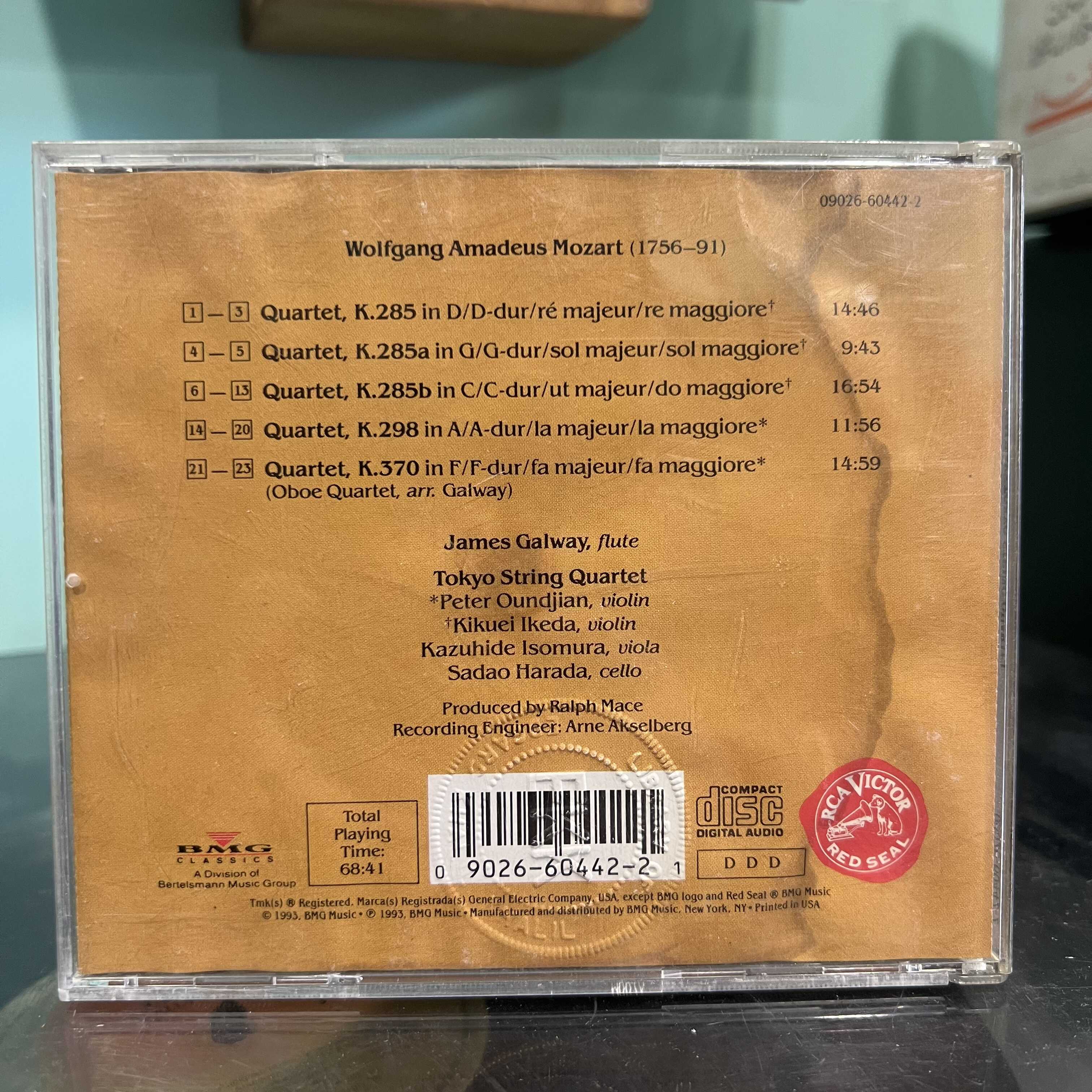 James Galway & Tokyo String Quartet - Flute Quartets