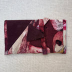 Upcycled Burgundy Abstract Print Tobacco Pouch