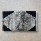 Upcycled Patterned Fabric with Black Denim Tobacco Pouch