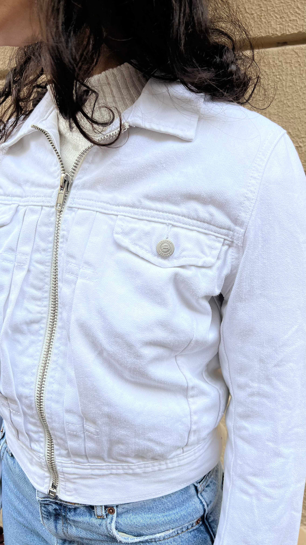 White Denim Jacket