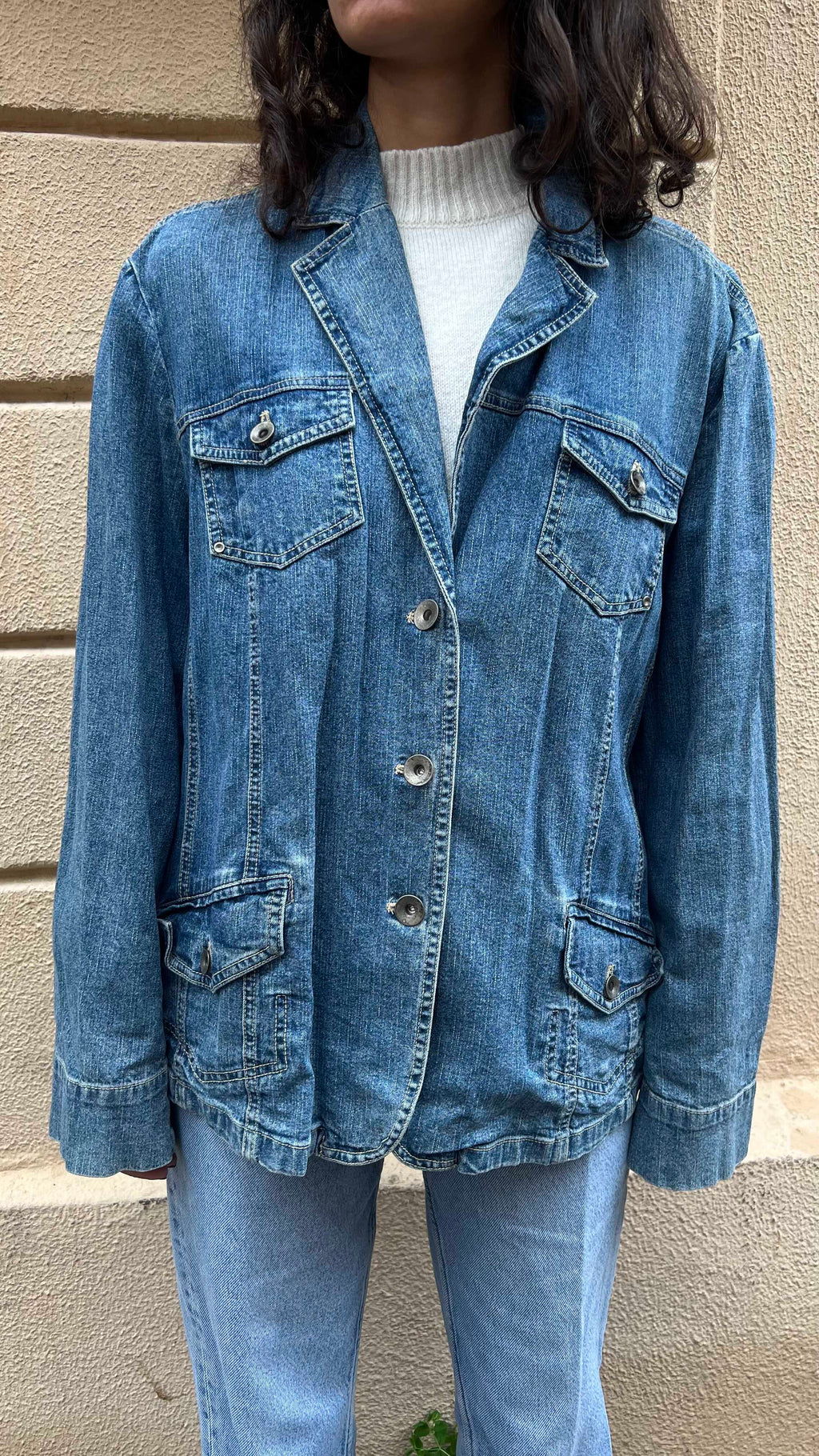 Button Up Denim Jacket