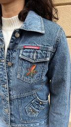 Casual Embroidered Denim Jacket