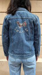 Casual Embroidered Denim Jacket