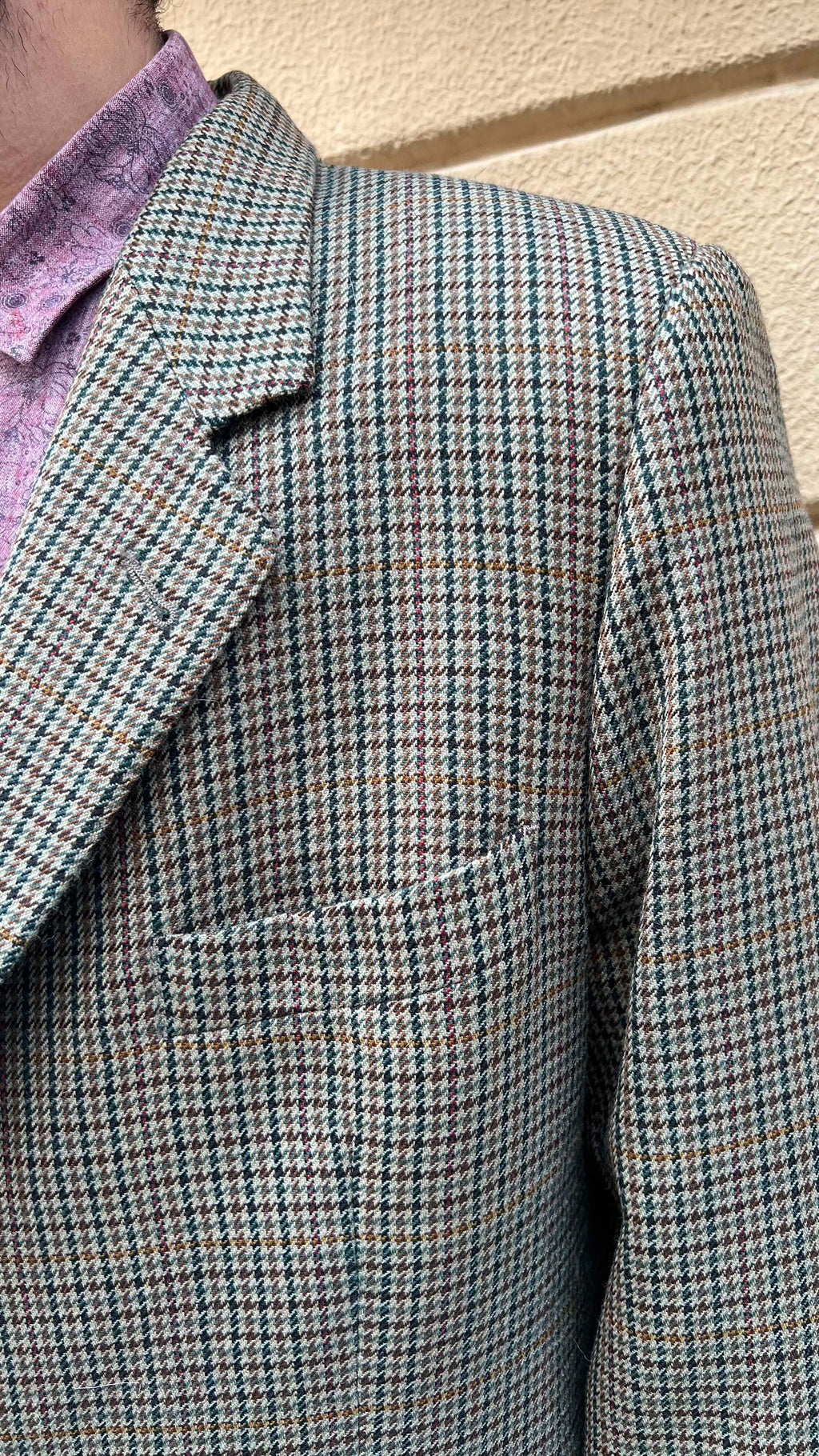 Hound’s tooth colorful blazer