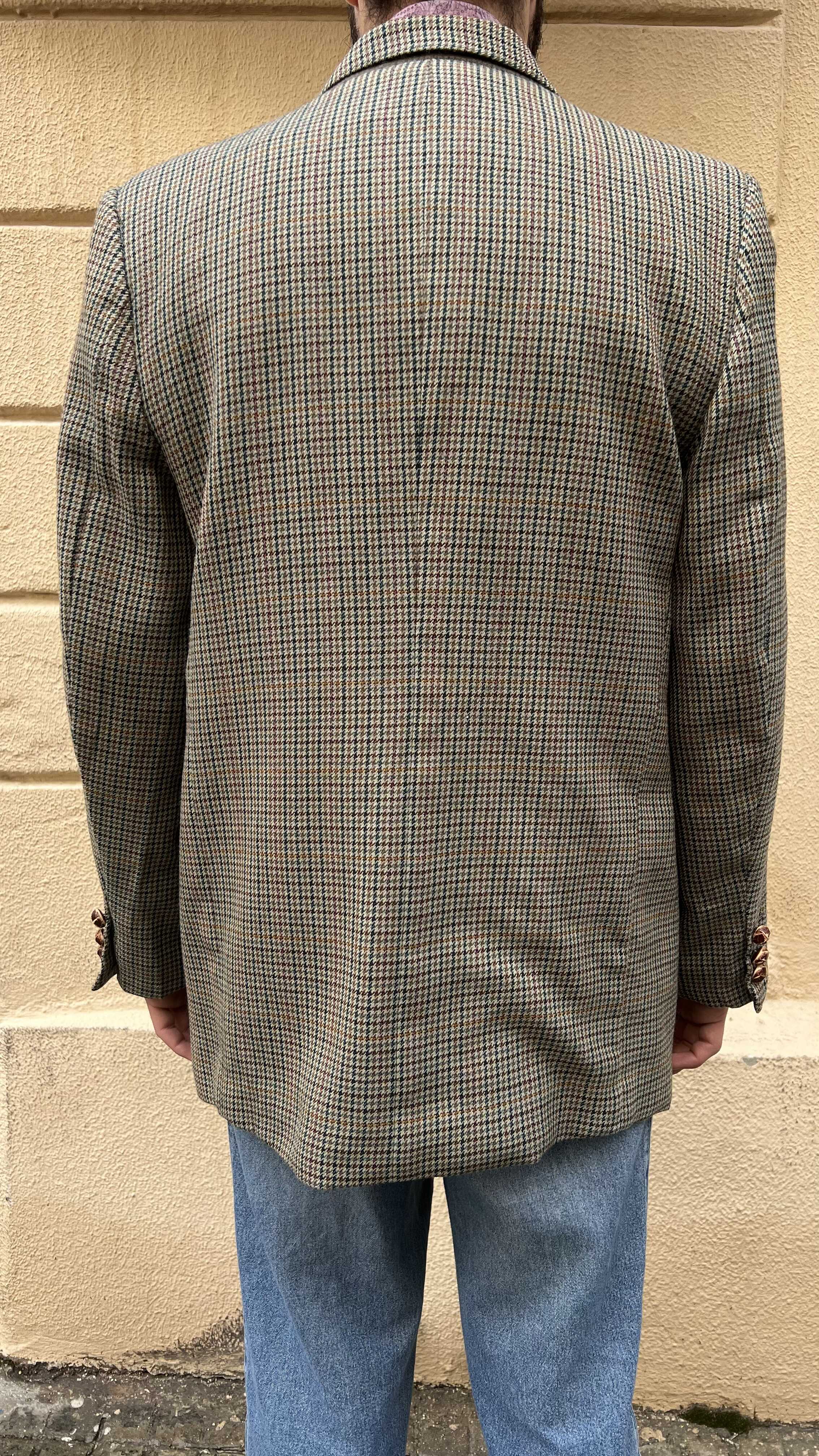 Hound’s tooth colorful blazer