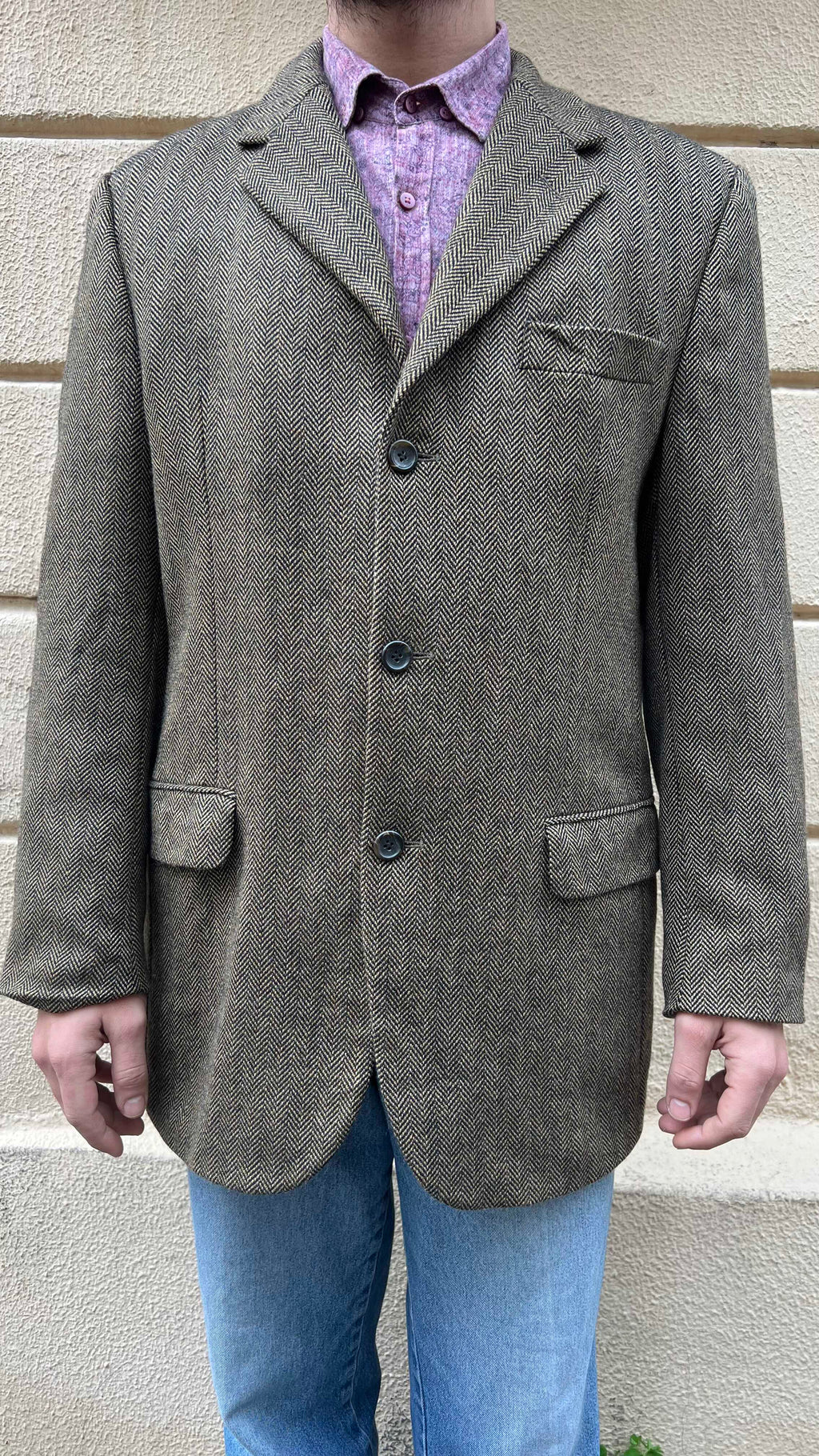 Brown Textured Blazer