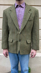 Green Textured Blazer