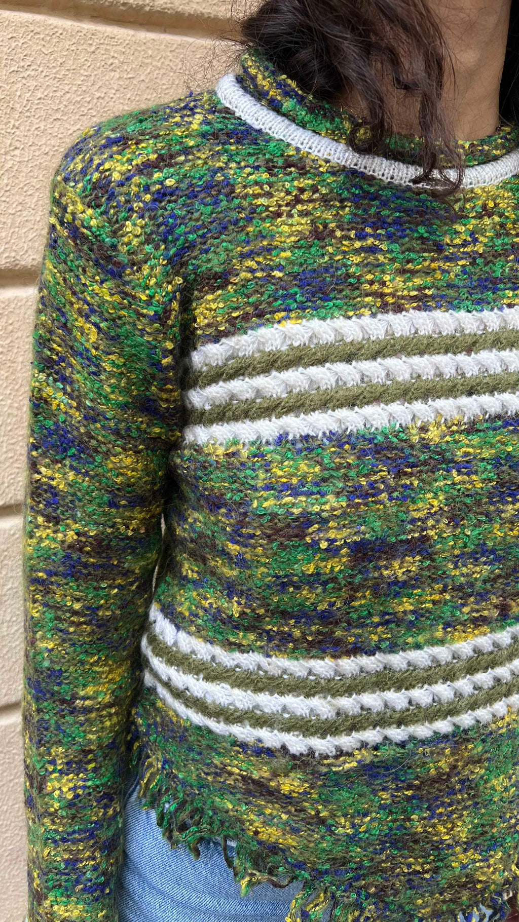 Green Vintage Knitted Sweater