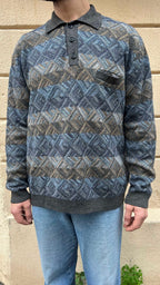 Textured Knitted Sweater