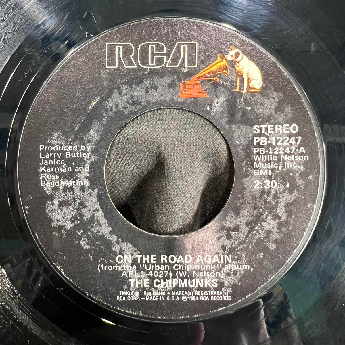 The Chipmunks - On The Road Again / Coward Of The County