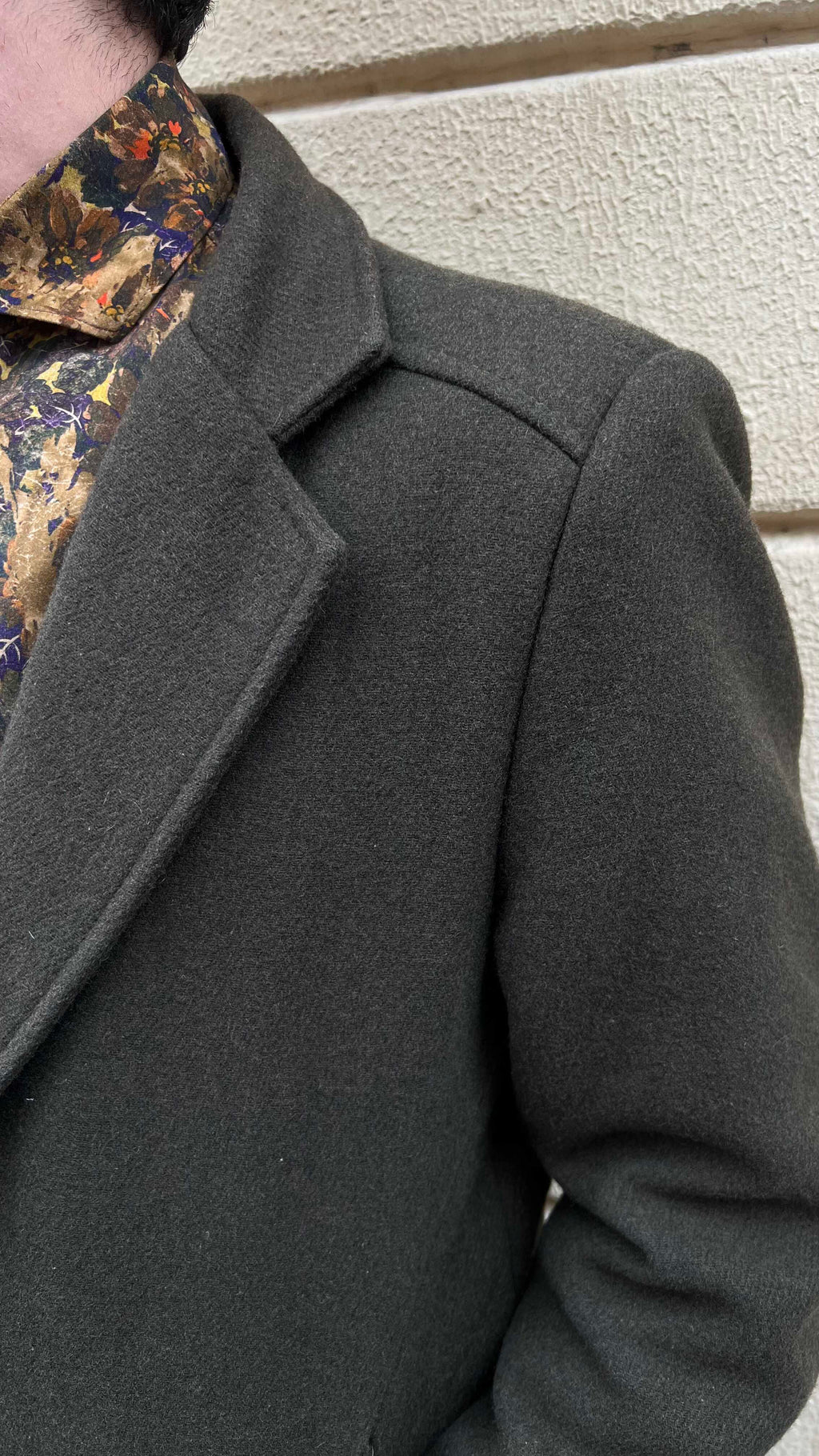 Olive Green Wool Coat