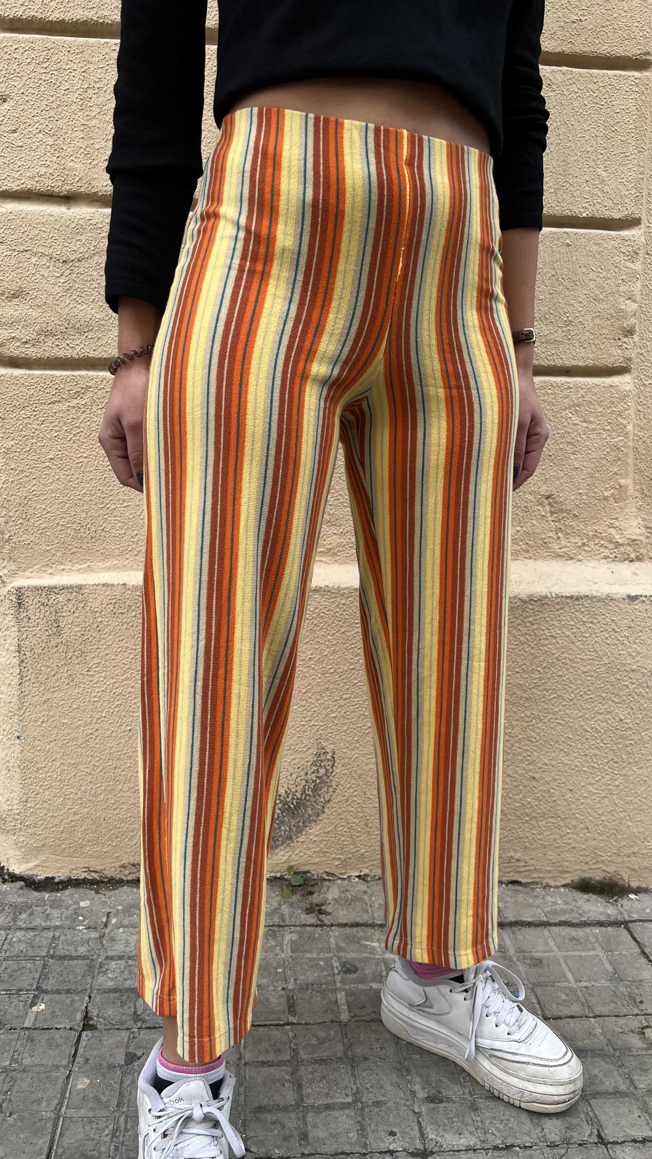 Multicolor Striped Pants