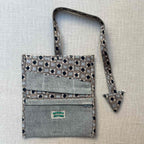 Denim & Retro Geometric Print Tobacco Pouch