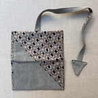 Denim & Retro Geometric Print Tobacco Pouch