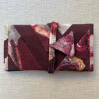 Burgundy Floral Tobacco Pouch