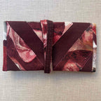 Burgundy Floral Tobacco Pouch