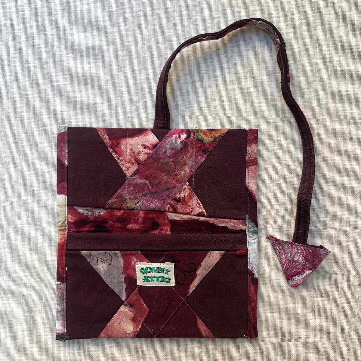 Burgundy Floral Tobacco Pouch