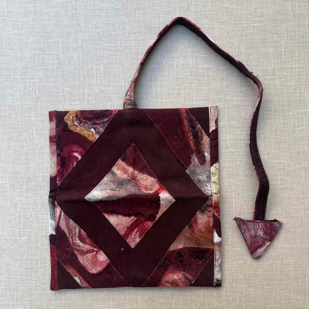 Burgundy Floral Tobacco Pouch