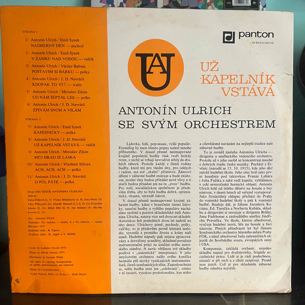 Antonín Ulrich Se Svým Orchestrem – Už Kapelník Vstává