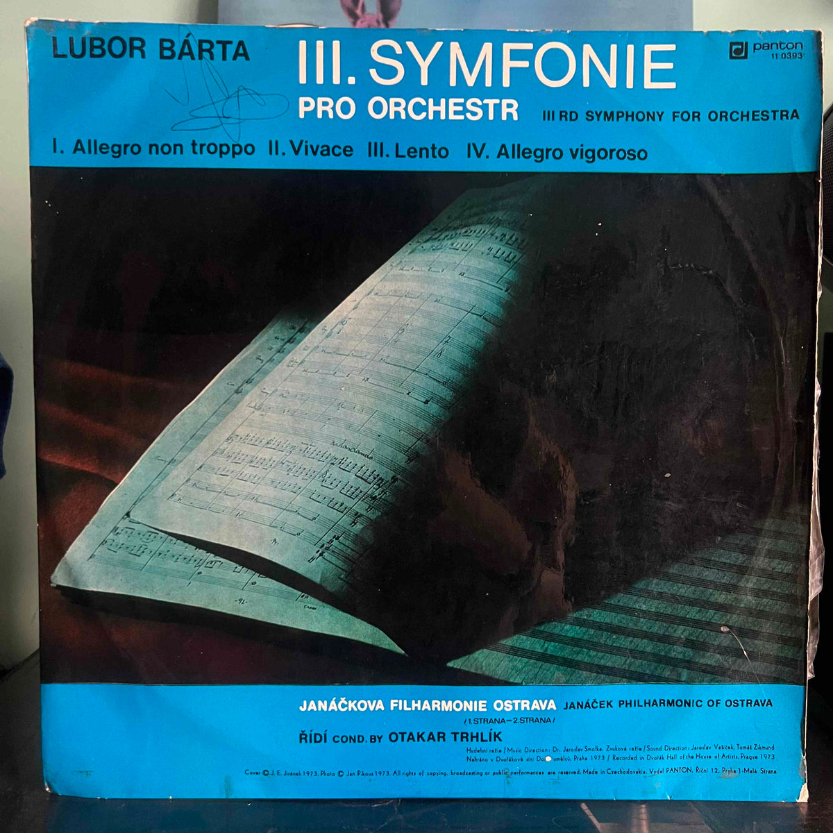 Lubor Bárta, Jiří Válek - III. Symfonie Pro Orchestr / VII. Symfonie Pompejské Fresky