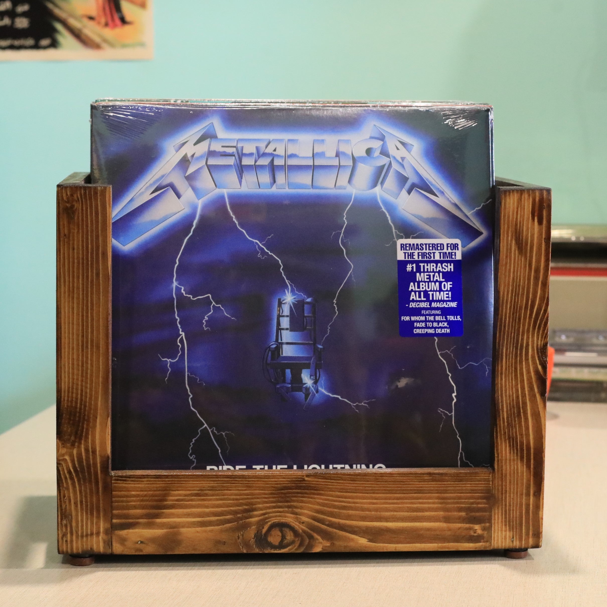 Wooden Vinyl Crate - Small