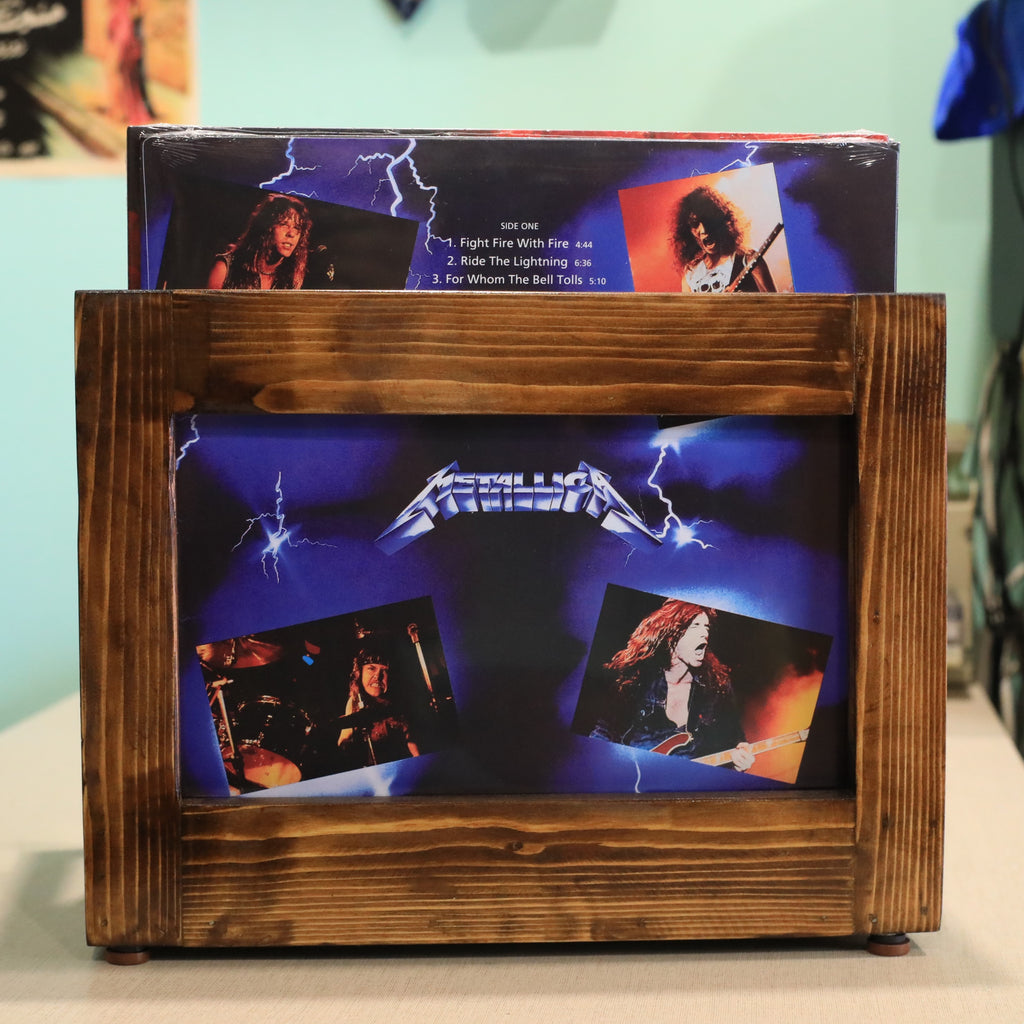 Wooden Vinyl Crate - Small