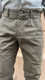 Green Paisley Pattern Trousers