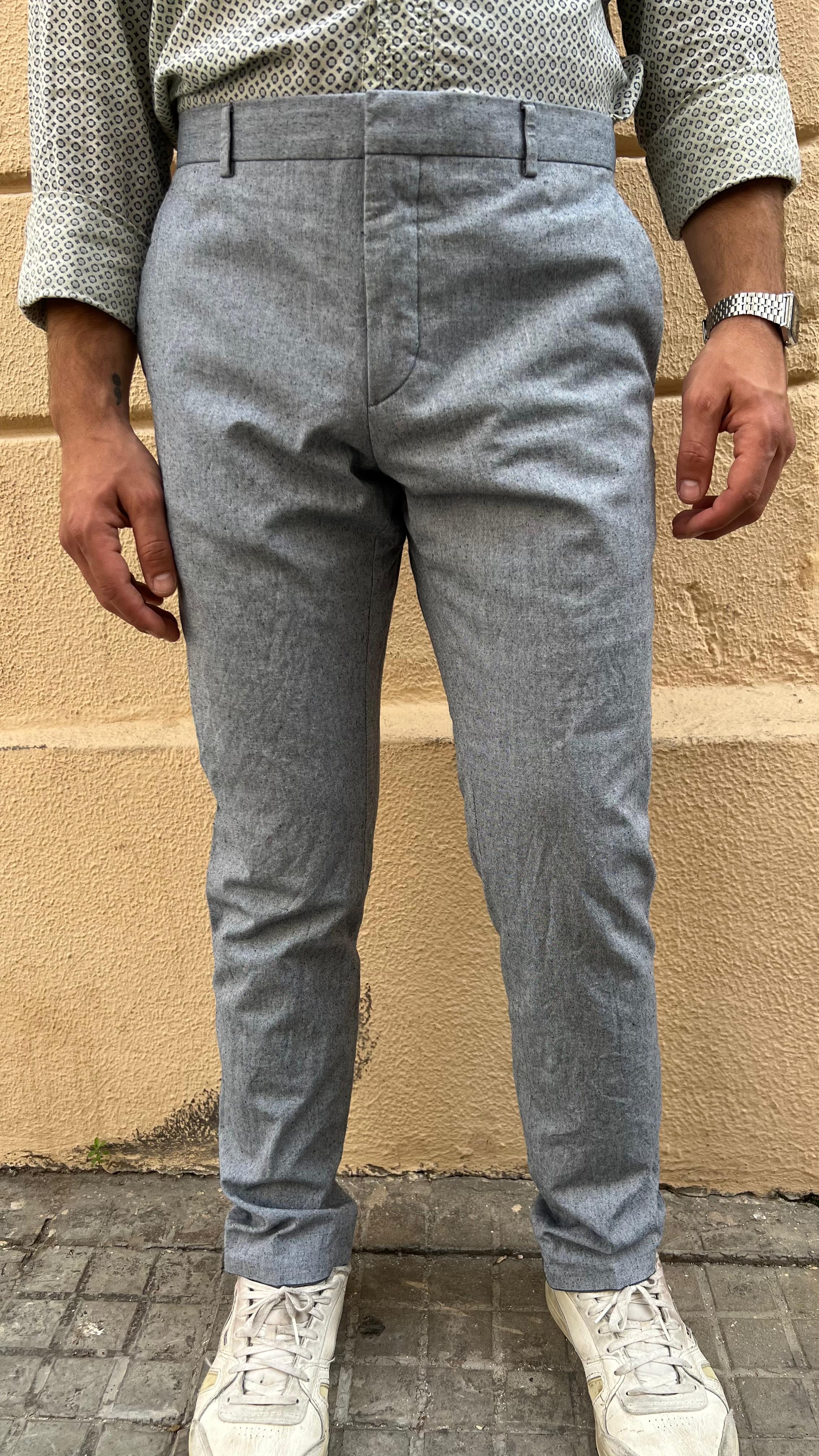 Grey Light Wool Pants