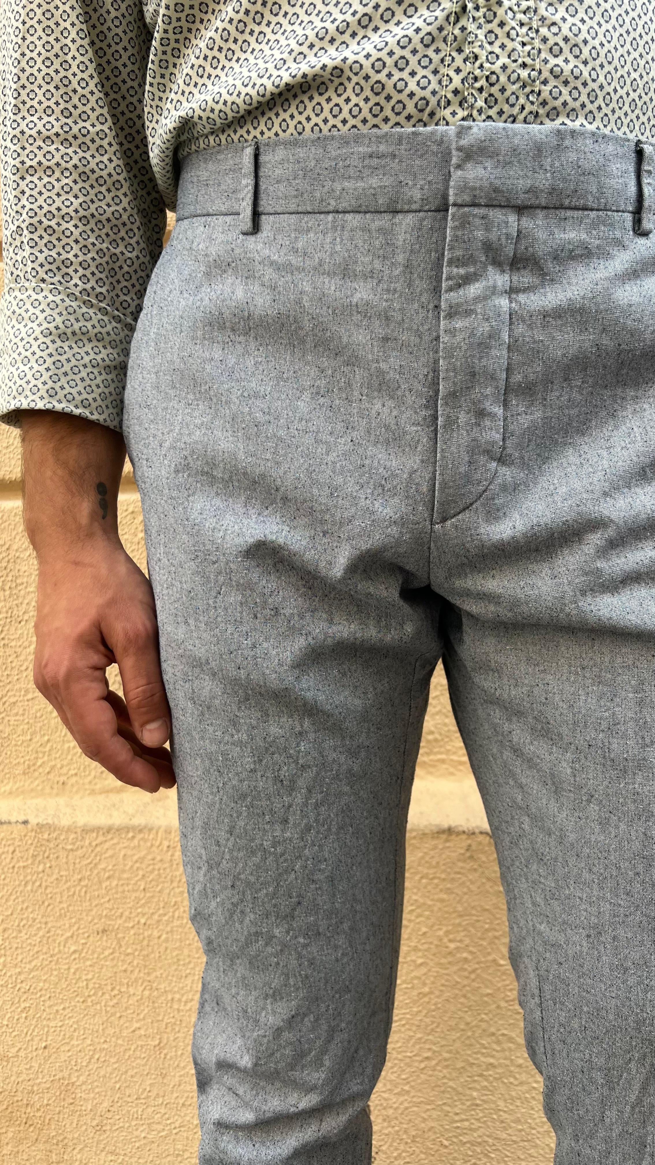 Grey Light Wool Pants