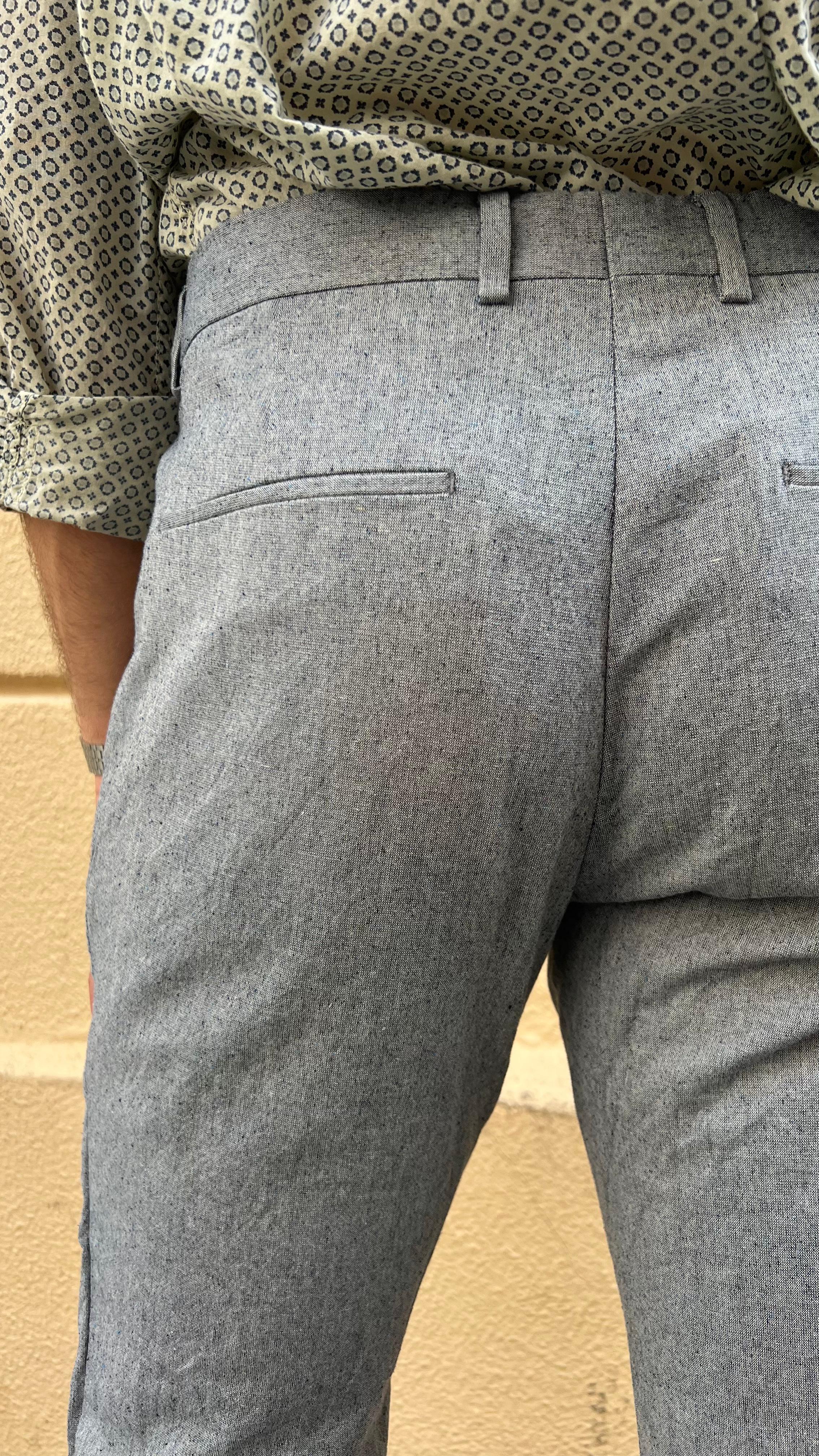 Grey Light Wool Pants