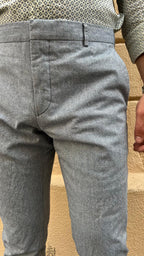 Grey Light Wool Pants