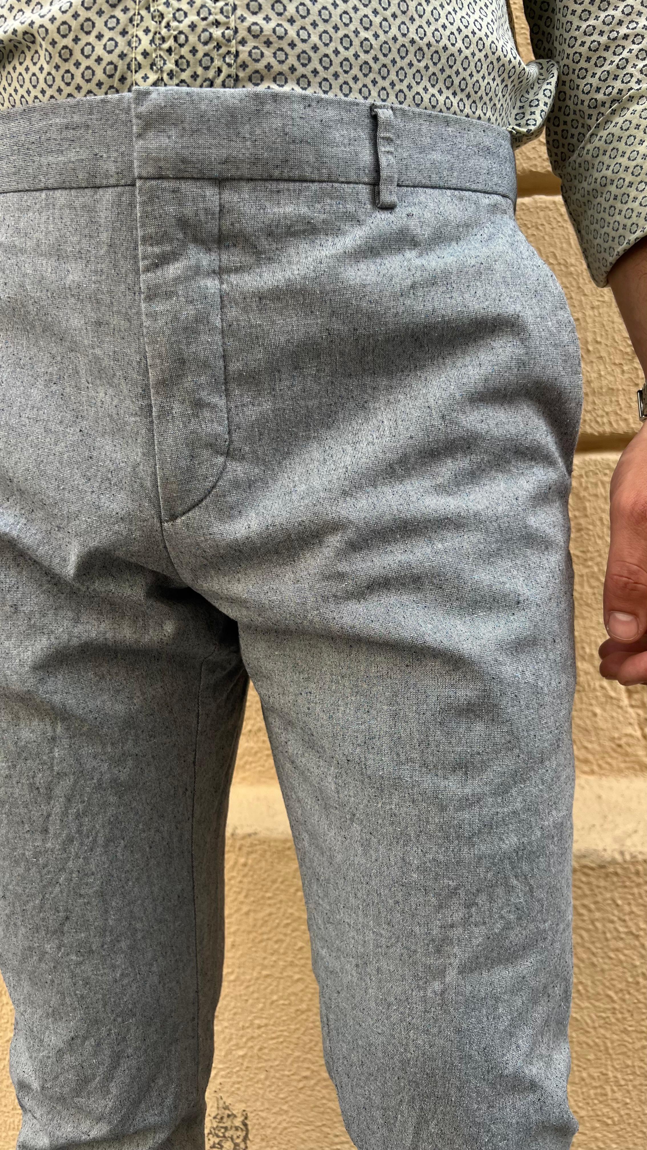 Grey Light Wool Pants
