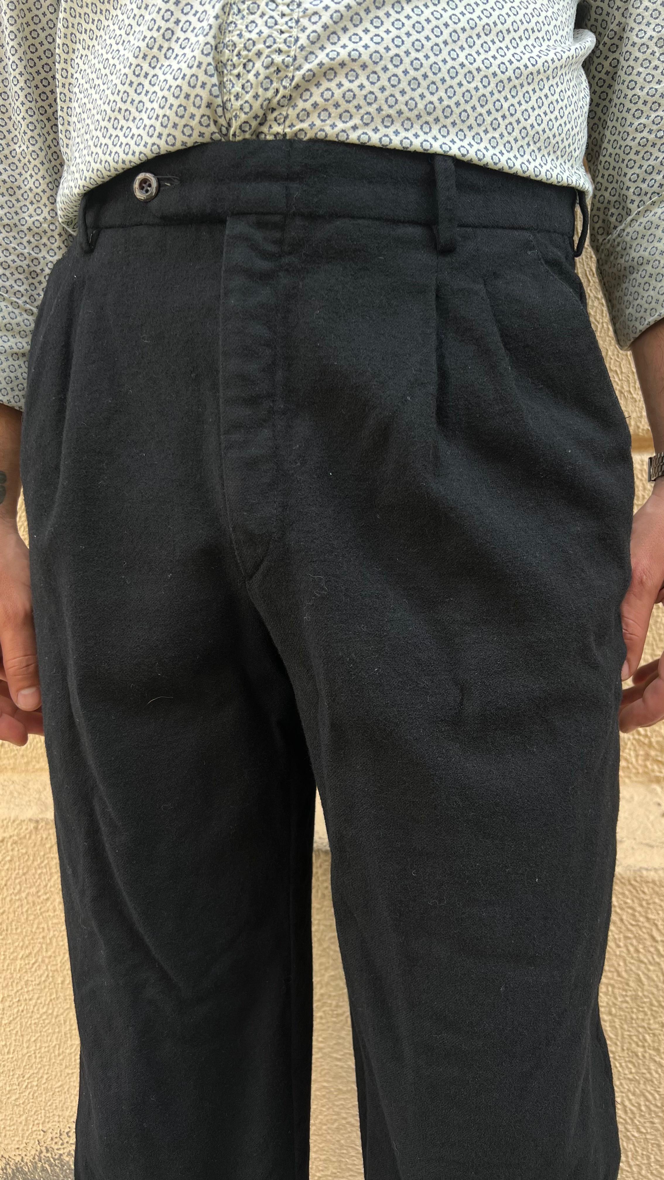 Black Wool Pants