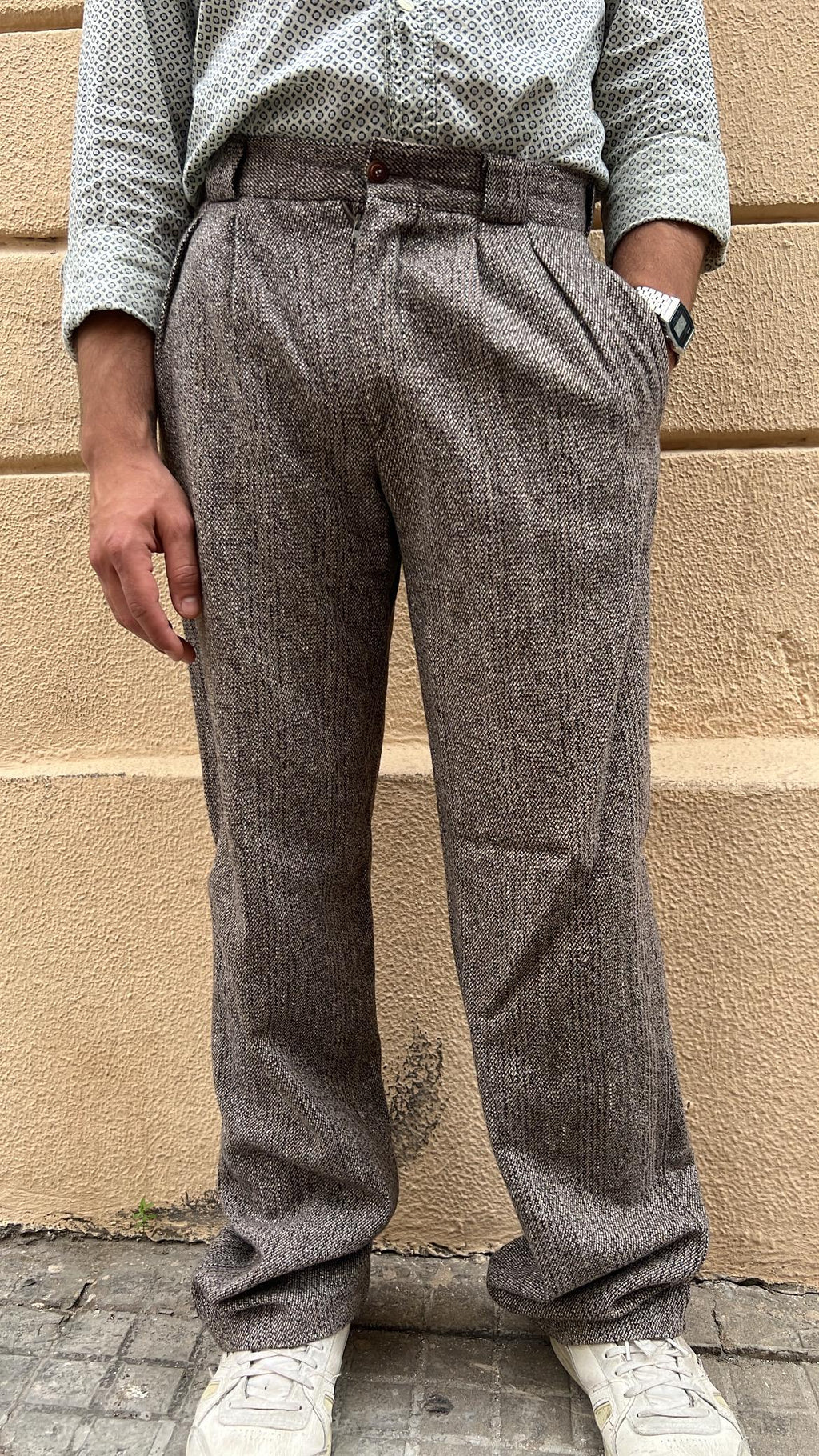 Brown Wool Pants
